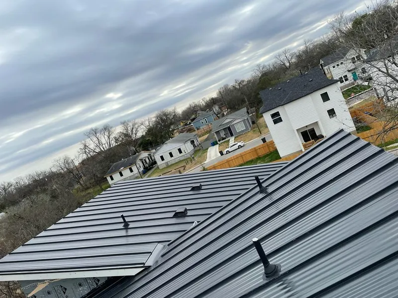 Standing seam metal roof panels with vents for Skylight Repair in Bellwood